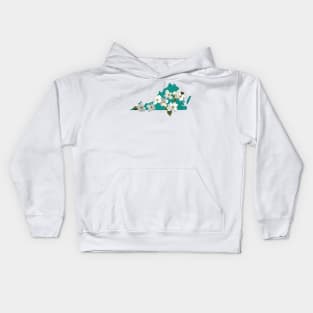 Virginia Dogwood Kids Hoodie